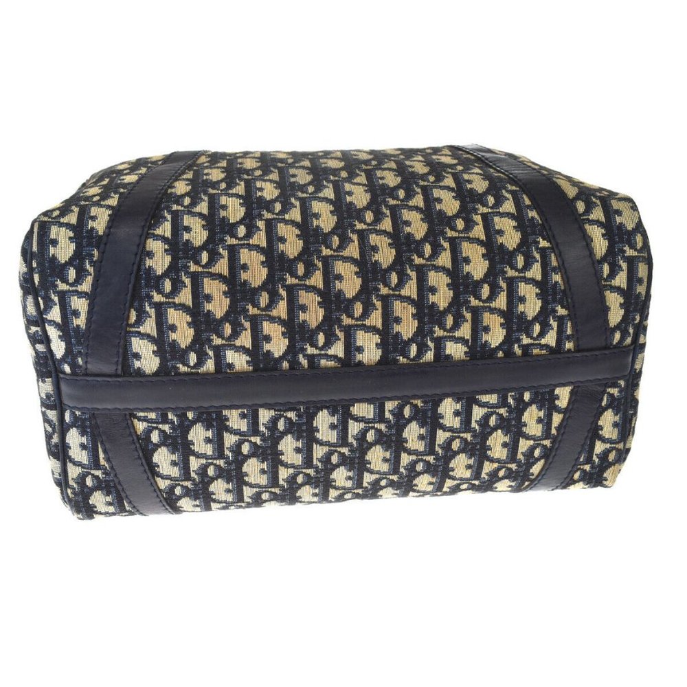 Christian Dior Trotter Pattern Hand Bag Canvas Le - Picture 5 of 10